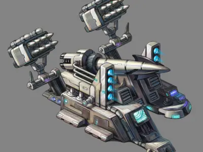 Missile Launcher - Roadblock 08 3D model