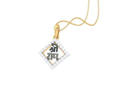 Shree Ram Pendant 3D print model