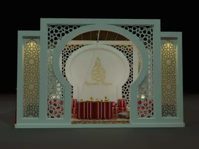 arabic cubicle 3mx3m saadu design 3D model