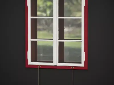 Wood Window 4 3D model