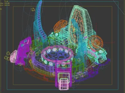 Fleet territory - command base 3D model