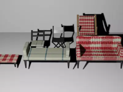 Comprehensive 3D Chairs Collection 3D model