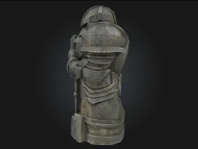 Stone Sentinel  Eternal Guardian of Ancient Grounds 3D model