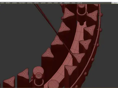 Glass Angular Tubes Low-poly 3D model