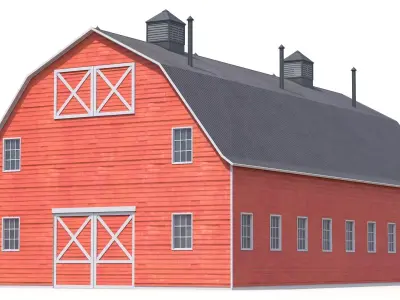 Farm Building 46 PBR Low-poly 3D model
