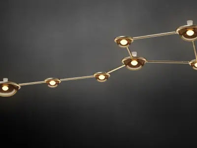 Constellation Ursa Minor Ceiling Sconce 3D model