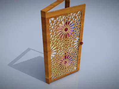 Arabesque Door Free 3D model