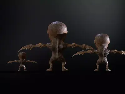 Minimonster1Pack1 Low-poly 3D model