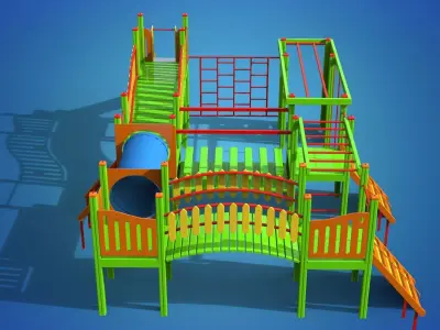 Playground for kids 3D model