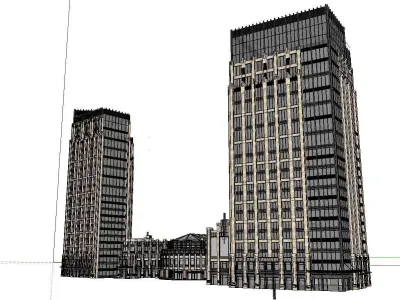 vacation spot-Resort-Fashion Leisure Hotel-097 3D model