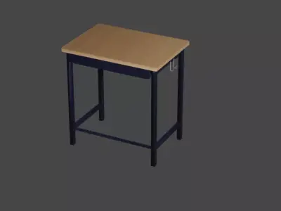 DDLC Desk Free low-poly 3D model