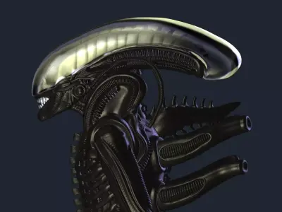 Alien model based on Gigers references 3D print model