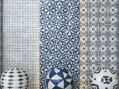 Marazzi Memoria Decorative Tile - Tappeto Decors -Set of 13 Texture