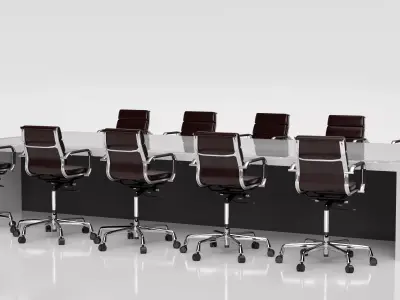  Conference Meeting Room Furniture 05 3D model
