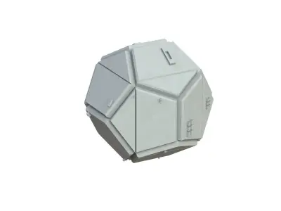 Sci Fi Object No 1897 Low Poly Low-poly 3D model