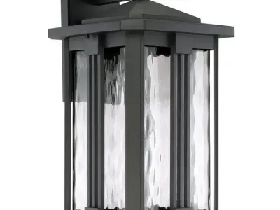 H Water Glass Outdoor Wall Lantern 3D model