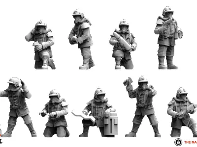 Valour Korps - Support Guns 3D print model