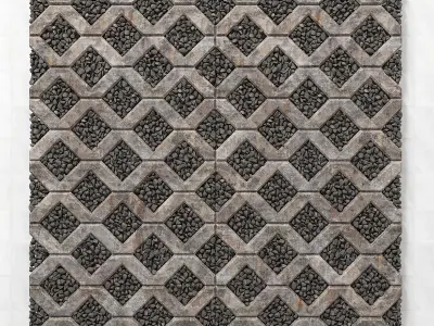 Ecoparkin rock pebble 3D model