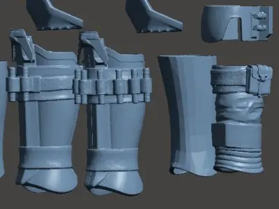 Mandalorian Armor Kit OneSix OneSixth 12inch Star Wars 3D print model