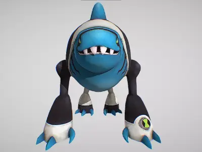 Arctiguana - DNA sample Of Polar Manzardill - Ben10 Omniverse Low-poly 3D model