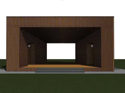 3D model of a street scene 3D model