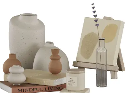 Decorative Set 06 3D model 10