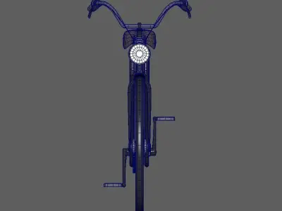 Bicycle electric bike Low-poly 3D model