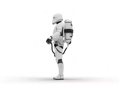 Flametrooper - Star Wars Low-poly 3D model