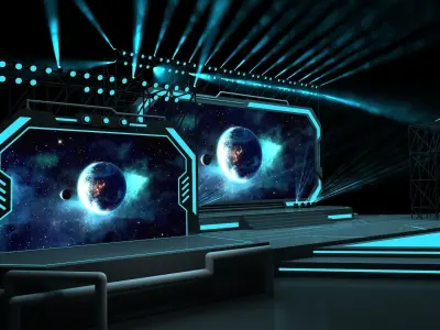 Event stage 06 design 3D model