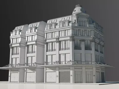 Modular European Department Store 3D model