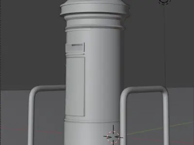 Postbox Low-poly 3D model Low-poly 3D model