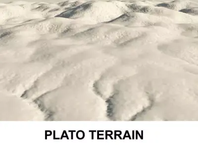 3d Terrain Plato 3D model