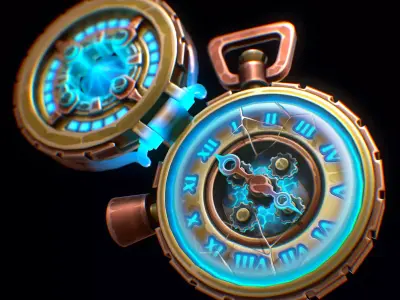 Time Traveling Device Low-poly 3D model