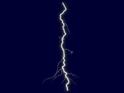 Realistic 3D Lightning CG-18 Low-poly 3D model