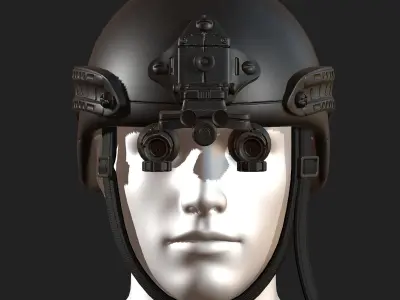 Helmet armor develop fantasy 3d model  Low-poly 3D model