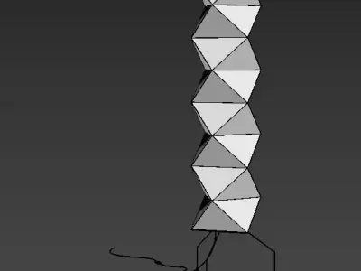 Akkari Floor Lamp Low-poly 3D model