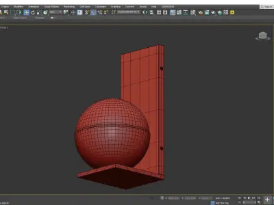 Akova Wall Sconce Low-poly 3D model