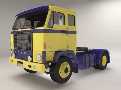 Volvo F88 Tractor Truck 1968  3D model
