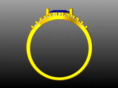 Ladies RIng 3D print model shop