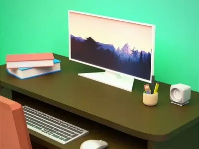 study room Free 3D model