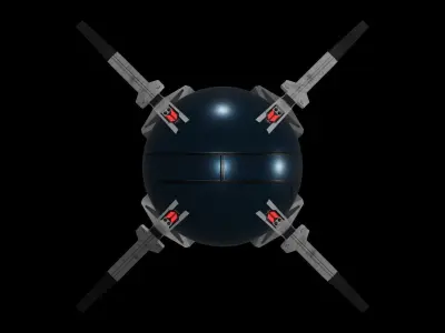 Star Trek Landing Pod Low-poly 3D model