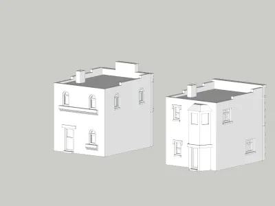Shop Store Building House by Outland Models Low-poly 3D model