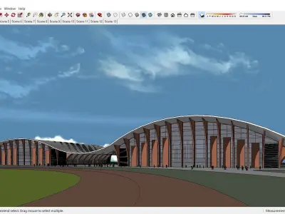 Sketchup Cultral Center 145 3D model