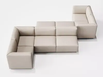 Living Landscape 730 Sofa Composition 1 3D model