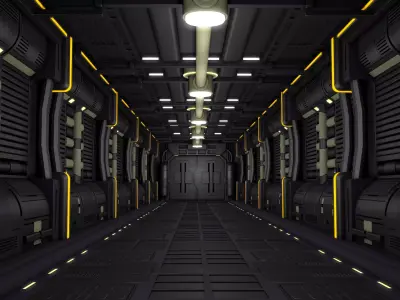 Sci Fi Interior 3D model