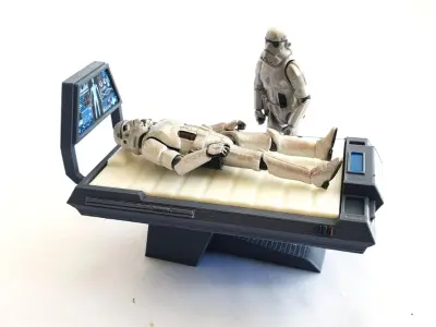 Custom Sci Fi Medical Bed Table 3 3D print model