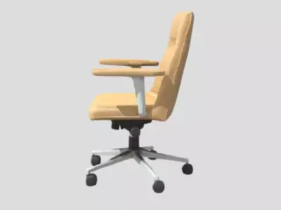 Beige Office Chair  Free 3D model