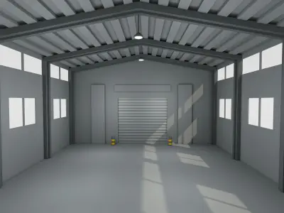 Warehouse 3D model 9