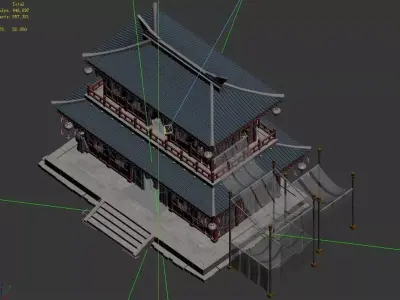 Beijing City Construction - Cloth Shop 06 3D model