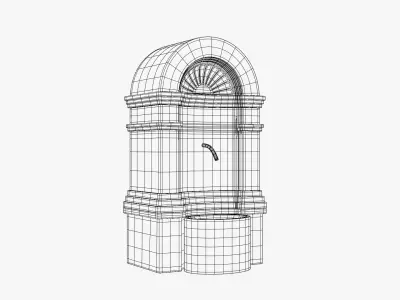 Water Wall Fountain 3D model